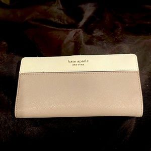 Kate Spade Staci Colorblock Large Slim Wallet:saffiano